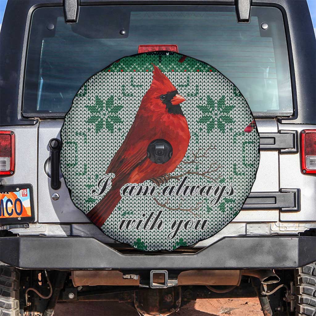 Cardinal I am Always With You Christmas Spare Tire Cover Xmas Holiday Patterns - Wonder Print Shop