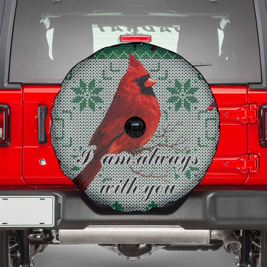 Cardinal I am Always With You Christmas Spare Tire Cover Xmas Holiday Patterns - Wonder Print Shop