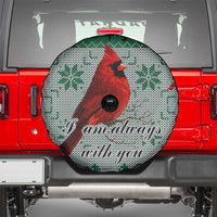 Cardinal I am Always With You Christmas Spare Tire Cover Xmas Holiday Patterns - Wonder Print Shop