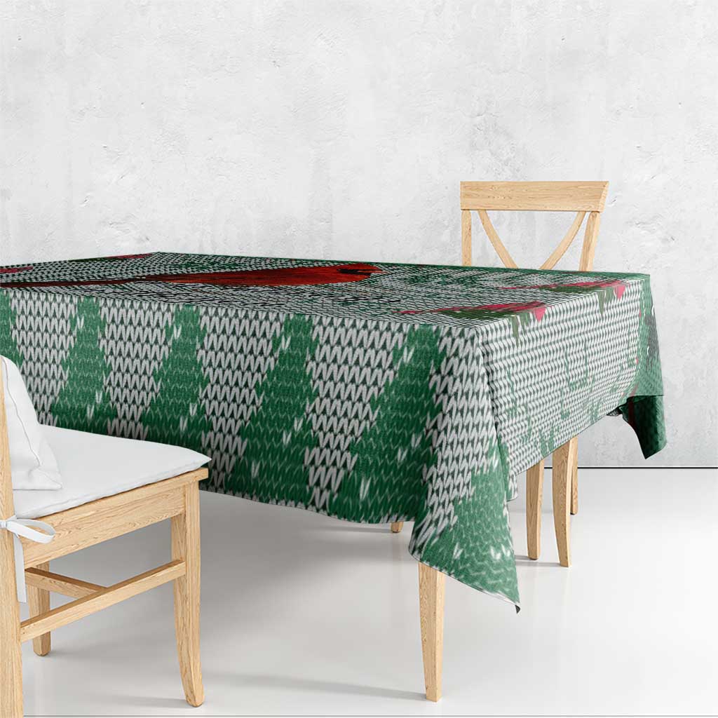 Cardinal I am Always With You Christmas Tablecloth Xmas Holiday Patterns - Wonder Print Shop