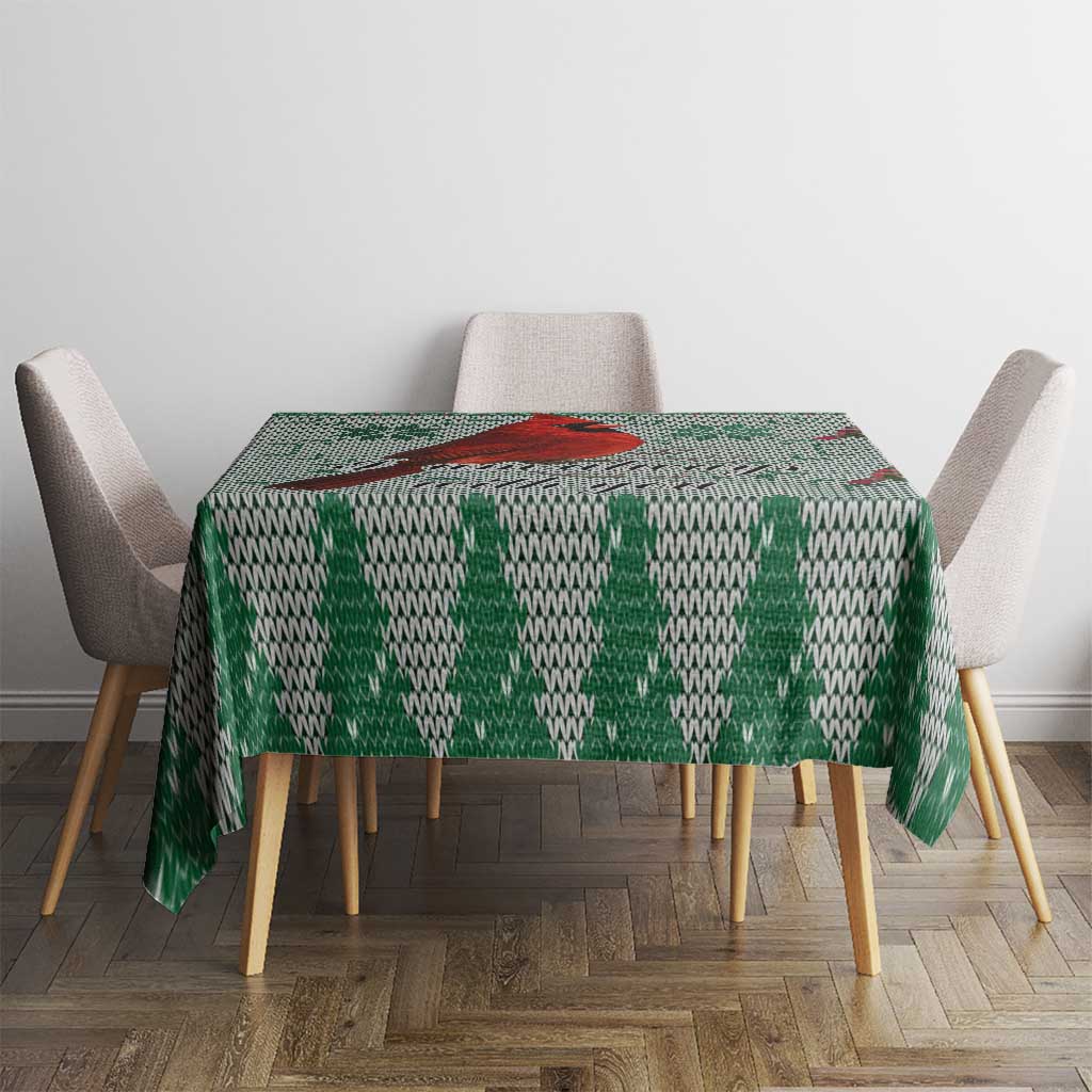 Cardinal I am Always With You Christmas Tablecloth Xmas Holiday Patterns - Wonder Print Shop