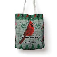 Cardinal I am Always With You Christmas Tote Bag Xmas Holiday Patterns - Wonder Print Shop