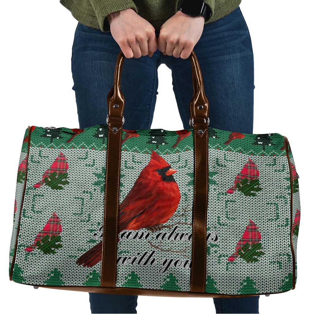 Cardinal I am Always With You Christmas Travel Bag Xmas Holiday Patterns - Wonder Print Shop