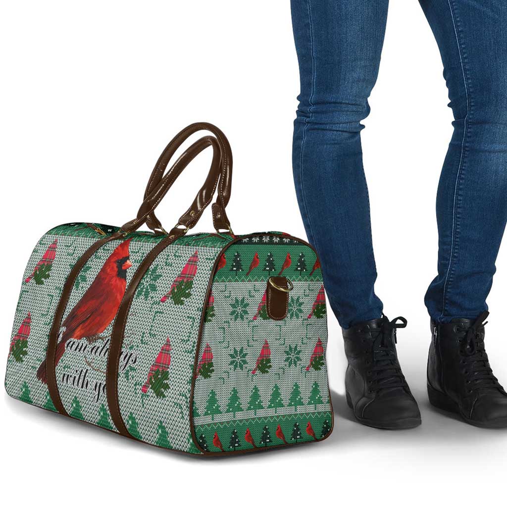 Cardinal I am Always With You Christmas Travel Bag Xmas Holiday Patterns - Wonder Print Shop