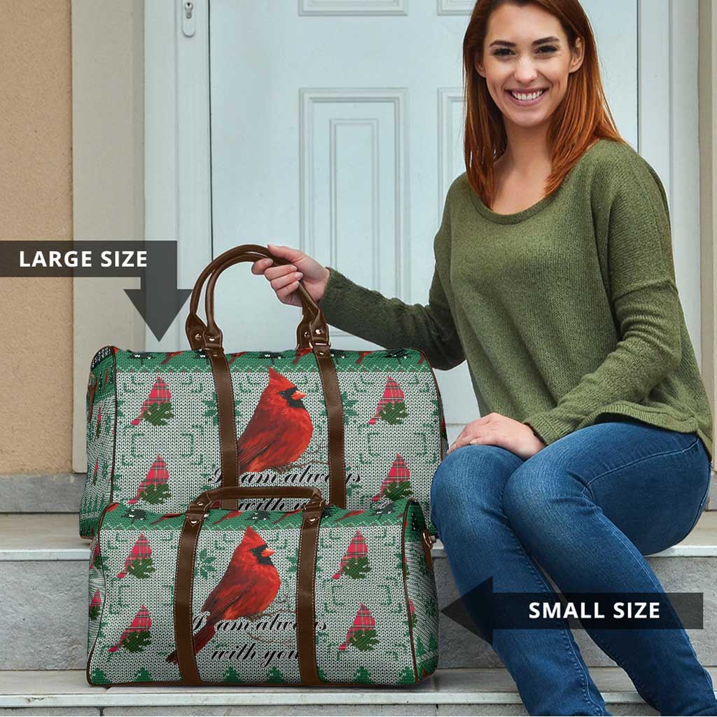 Cardinal I am Always With You Christmas Travel Bag Xmas Holiday Patterns - Wonder Print Shop