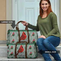 Cardinal I am Always With You Christmas Travel Bag Xmas Holiday Patterns - Wonder Print Shop