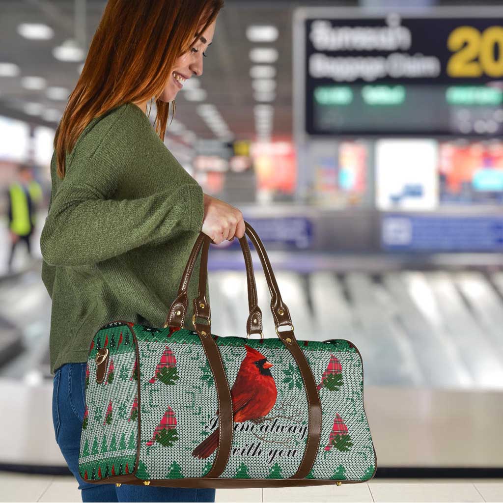 Cardinal I am Always With You Christmas Travel Bag Xmas Holiday Patterns - Wonder Print Shop