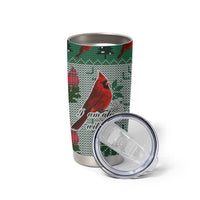 Cardinal I am Always With You Christmas Tumbler Cup Xmas Holiday Patterns - Wonder Print Shop