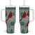 Cardinal I am Always With You Christmas Tumbler With Handle Xmas Holiday Patterns - Wonder Print Shop