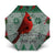 Cardinal I am Always With You Christmas Umbrella Xmas Holiday Patterns - Wonder Print Shop