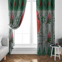 Cardinal I am Always With You Christmas Window Curtain Xmas Holiday Patterns - Wonder Print Shop