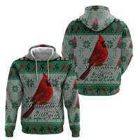 Cardinal I am Always With You Christmas Zip Hoodie Xmas Holiday Patterns - Wonder Print Shop
