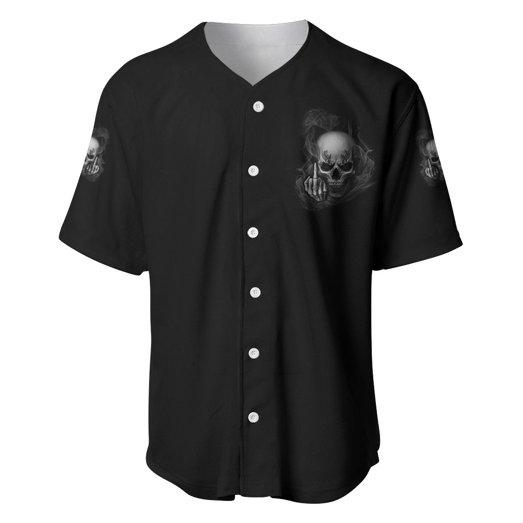 Warning I'm An A Mad Skull Baseball Jersey - Wonder Print Shop