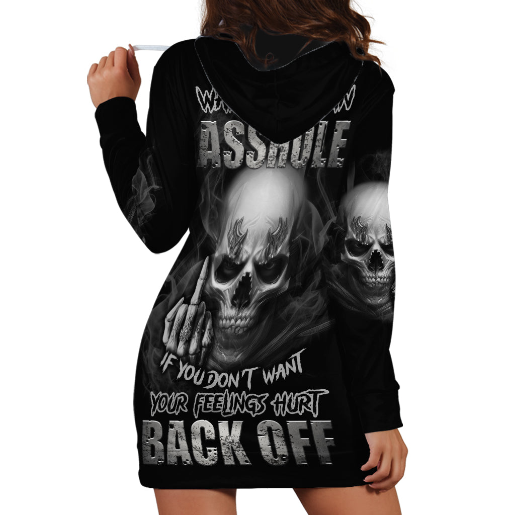 Warning I'm An A Mad Skull Hoodie Dress - Wonder Print Shop