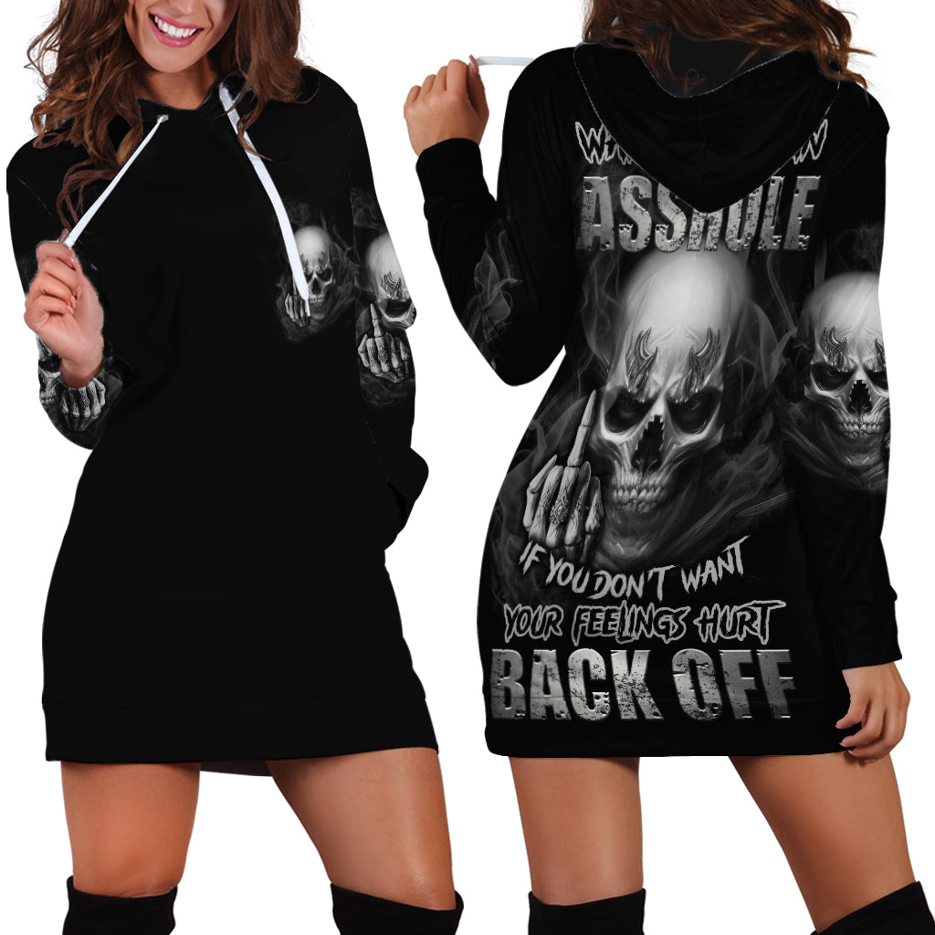 Warning I'm An A Mad Skull Hoodie Dress - Wonder Print Shop
