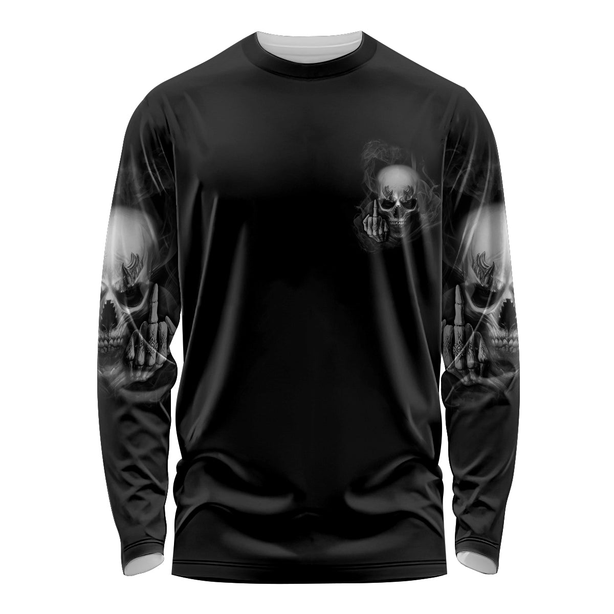 Warning I'm An A Mad Skull Long Sleeve Shirt - Wonder Print Shop