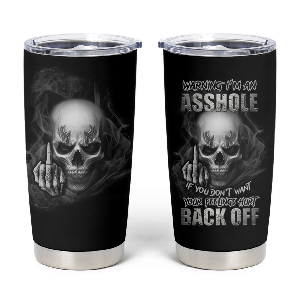 Warning I'm An A Mad Skull Tumbler Cup - Wonder Print Shop