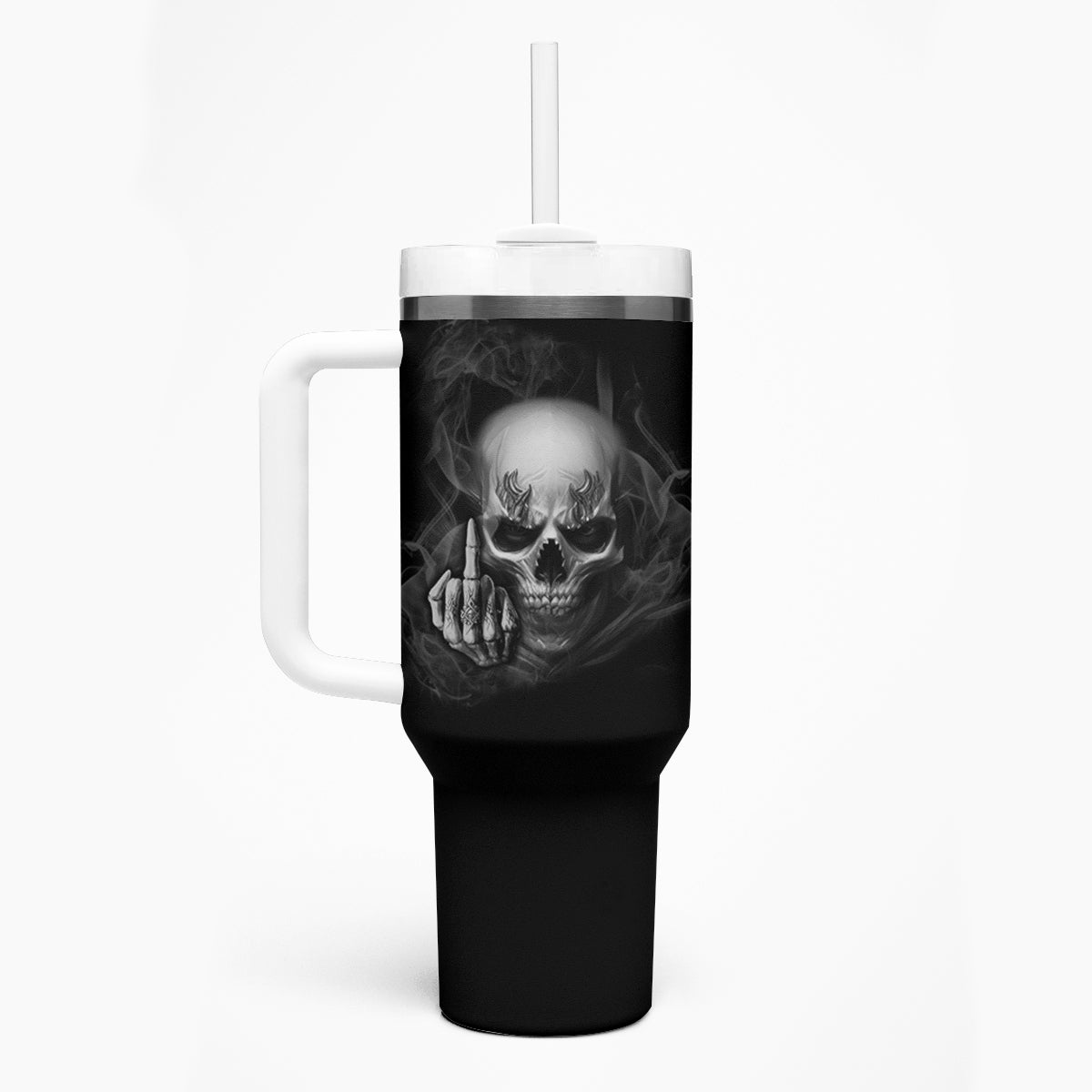 Warning I'm An A Mad Skull Tumbler With Handle - Wonder Print Shop