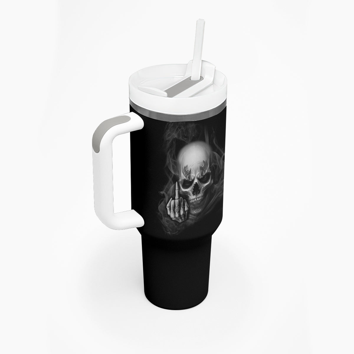 Warning I'm An A Mad Skull Tumbler With Handle - Wonder Print Shop