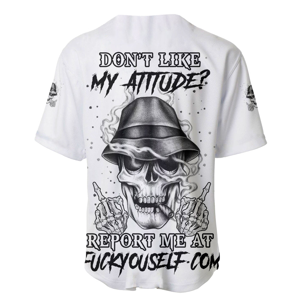 Don't Like My Attitude Baseball Jersey - Wonder Print Shop