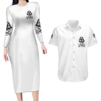 Don't Like My Attitude Couples Matching Long Sleeve Bodycon Dress and Hawaiian Shirt - Wonder Print Shop