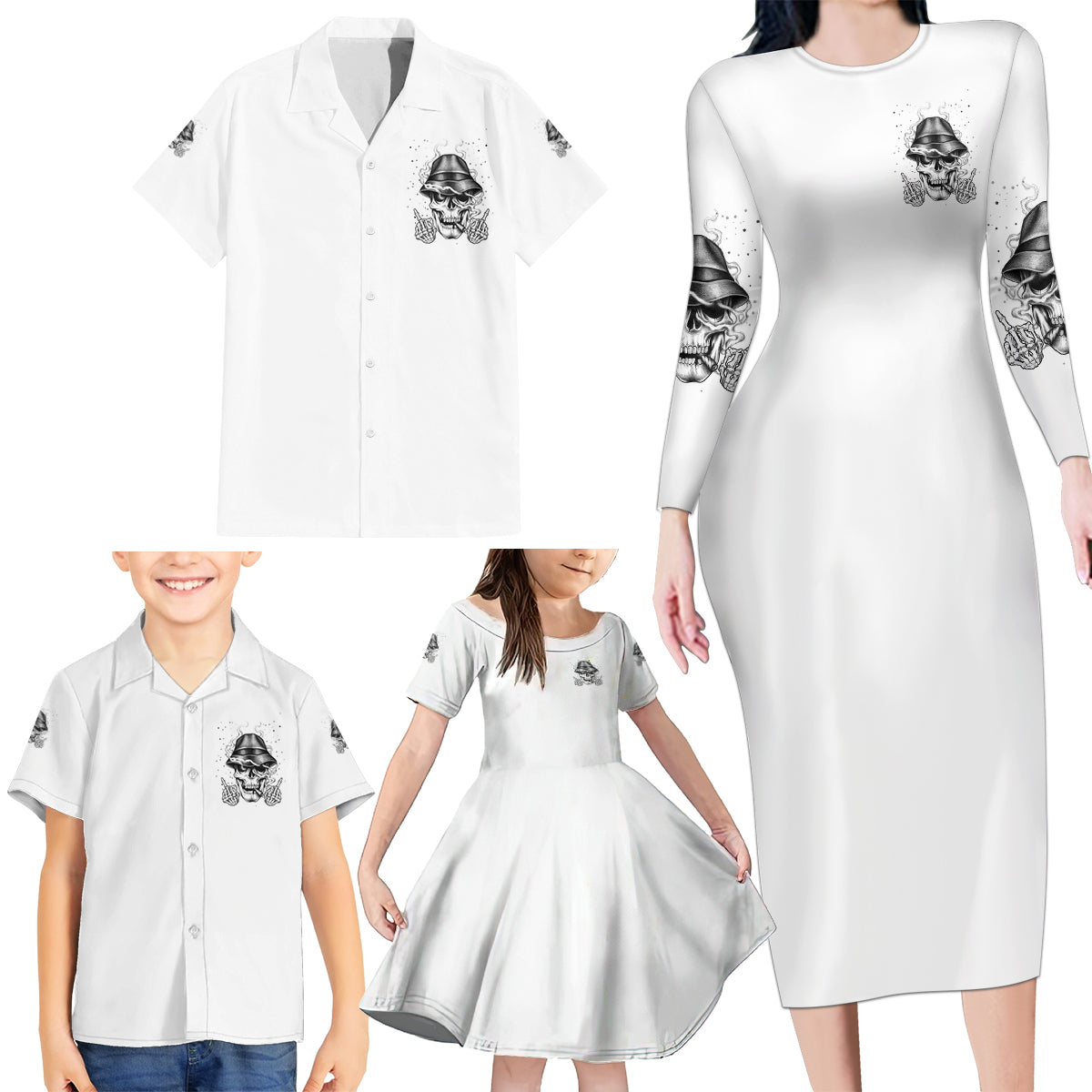 Don't Like My Attitude Family Matching Long Sleeve Bodycon Dress and Hawaiian Shirt - Wonder Print Shop