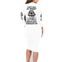 Don't Like My Attitude Family Matching Long Sleeve Bodycon Dress and Hawaiian Shirt - Wonder Print Shop