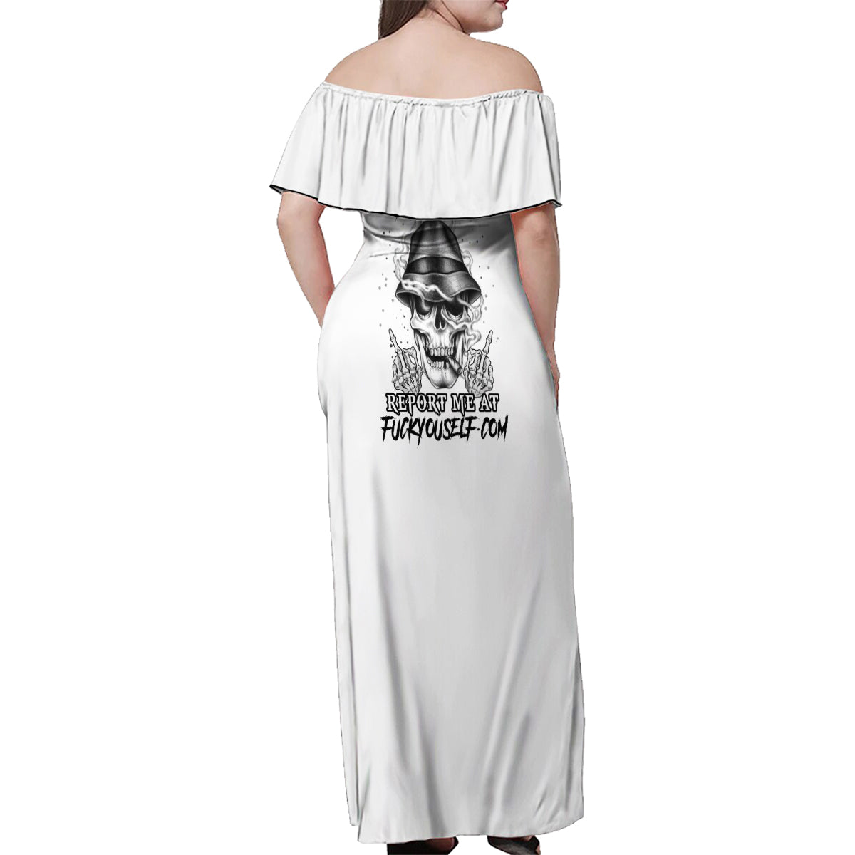 Don't Like My Attitude Family Matching Off Shoulder Maxi Dress and Hawaiian Shirt - Wonder Print Shop