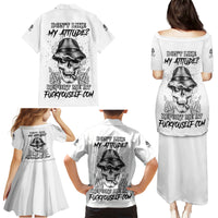 Don't Like My Attitude Family Matching Puletasi Dress and Hawaiian Shirt - Wonder Print Shop