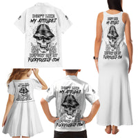 Don't Like My Attitude Family Matching Tank Maxi Dress and Hawaiian Shirt - Wonder Print Shop