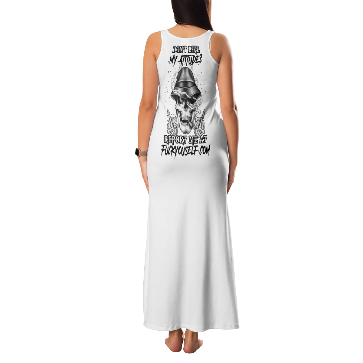 Don't Like My Attitude Family Matching Tank Maxi Dress and Hawaiian Shirt - Wonder Print Shop