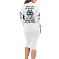 Don't Like My Attitude Long Sleeve Bodycon Dress - Wonder Print Shop