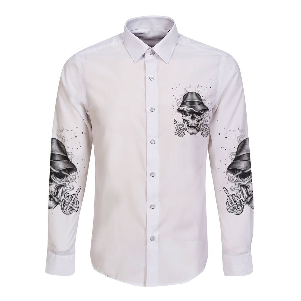 Don't Like My Attitude Long Sleeve Button Shirt - Wonder Print Shop