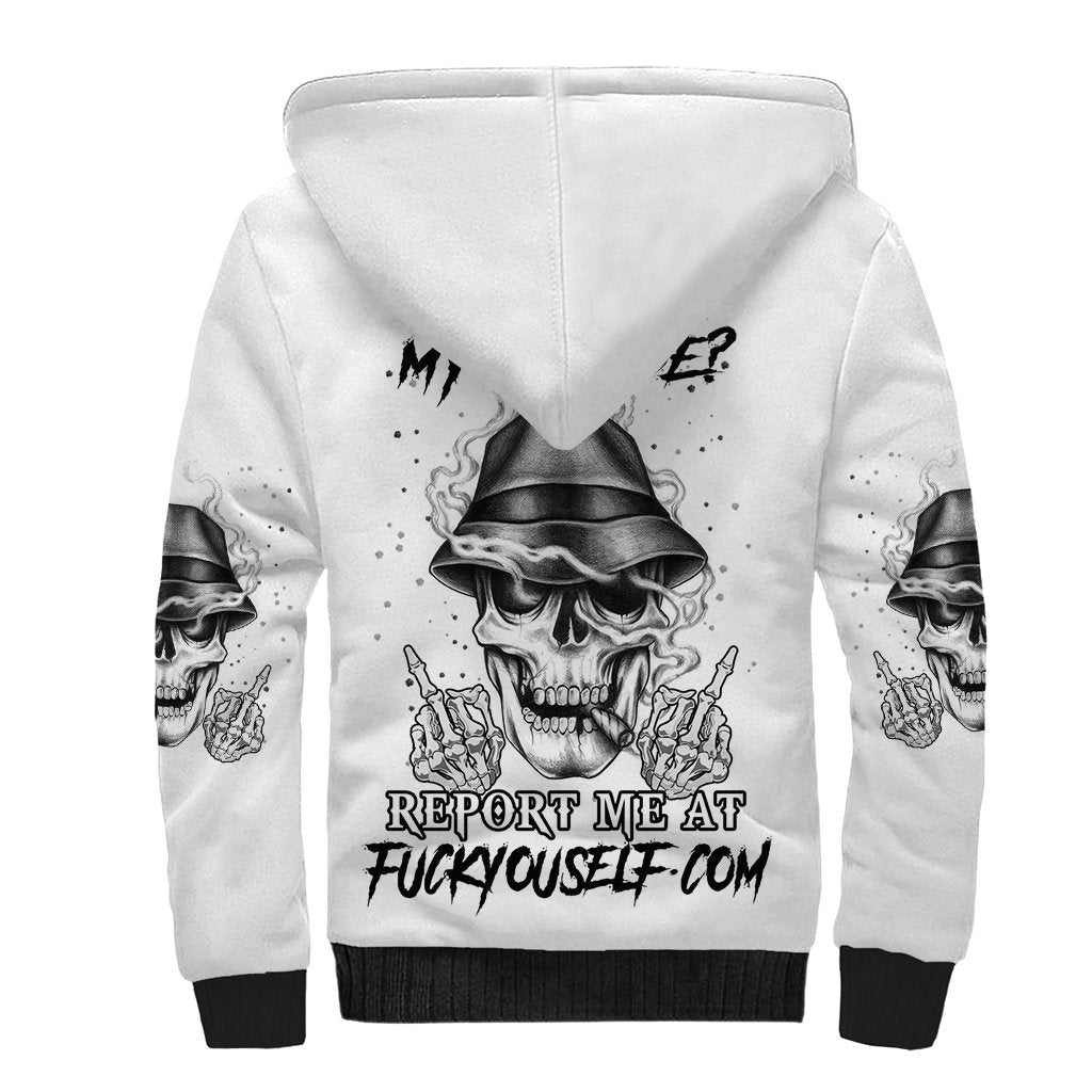 Don't Like My Attitude Sherpa Hoodie - Wonder Print Shop