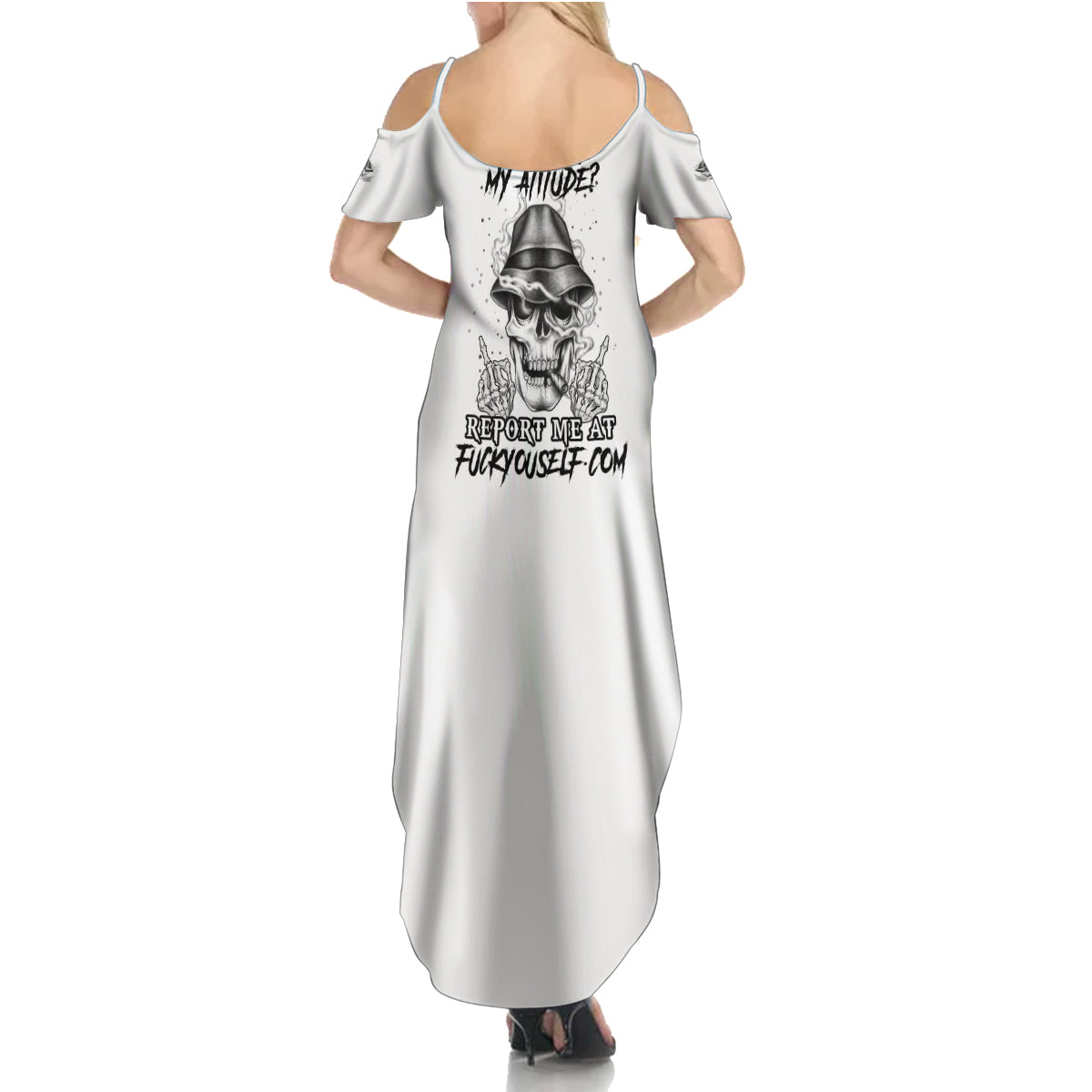 Don't Like My Attitude Summer Maxi Dress - Wonder Print Shop