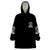 I Do What I Want Skull Black And White Wearable Blanket Hoodie - Wonder Print Shop