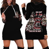 I Hold A Beast An Angel And A Crazy Lady In Me Hoodie Dress - Wonder Print Shop