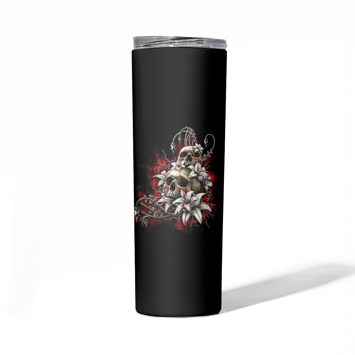 I Hold A Beast An Angel And A Crazy Lady In Me Skinny Tumbler - Wonder Print Shop