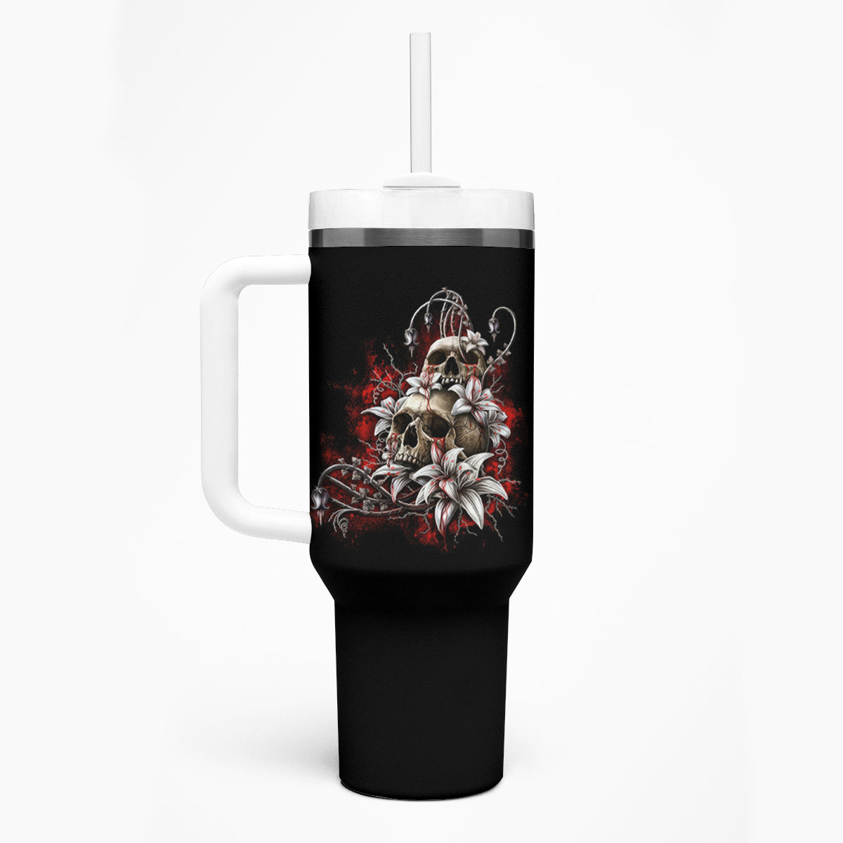 I Hold A Beast An Angel And A Crazy Lady In Me Tumbler With Handle - Wonder Print Shop
