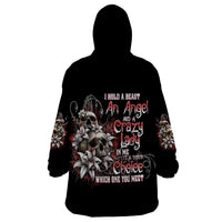 I Hold A Beast An Angel And A Crazy Lady In Me Wearable Blanket Hoodie - Wonder Print Shop