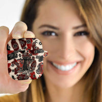 Sacred Heritage AirPods Case African Abstract Baobab Tree, Ethnic Symbols, and Red-Black Pattern - Wonder Print Shop