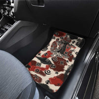 Sacred Heritage Car Mats African Abstract Baobab Tree, Ethnic Symbols, and Red-Black Pattern - Wonder Print Shop