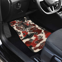 Sacred Heritage Car Mats African Abstract Baobab Tree, Ethnic Symbols, and Red-Black Pattern - Wonder Print Shop
