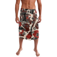 Sacred Heritage Lavalava African Abstract Baobab Tree, Ethnic Symbols, and Red-Black Pattern - Wonder Print Shop