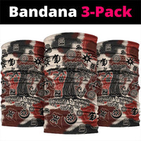 Sacred Heritage Neck Gaiter African Abstract Baobab Tree, Ethnic Symbols, and Red-Black Pattern - Wonder Print Shop