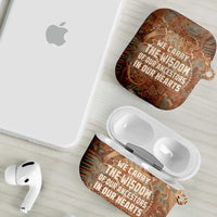 We Carry The Wisdom AirPods Case African Ancient Symbols, Earthy Tones, and Ancestral Wisdom Quote - undefined