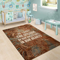 We Carry The Wisdom Area Rug African Ancient Symbols, Earthy Tones, and Ancestral Wisdom Quote - Wonder Print Shop