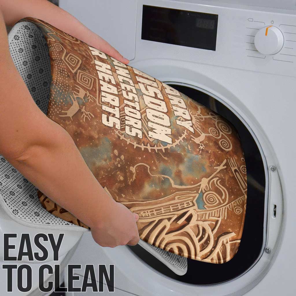 We Carry The Wisdom Bathroom Set African Ancient Symbols, Earthy Tones, and Ancestral Wisdom Quote - Wonder Print Shop
