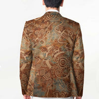 We Carry The Wisdom Blazer African Ancient Symbols, Earthy Tones, and Ancestral Wisdom Quote - Wonder Print Shop