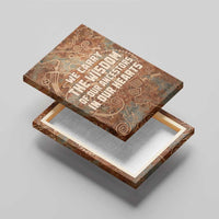 We Carry The Wisdom Canvas Wall Art African Ancient Symbols, Earthy Tones, and Ancestral Wisdom Quote - Wonder Print Shop